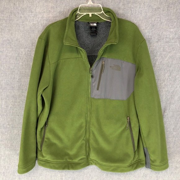The North Face Other - The North Face Full Zip Sweater XL Extra Large Long Sleeve Logo Green Men's